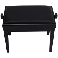 Load image into Gallery viewer, Piano Stool Dressing Table Stool Height Adjustable Single Seat Keyboard Bench with Storage Compartment Soft Faux Leather Padded Seat
