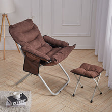 Load image into Gallery viewer, Folding Moon Chair with footstool
