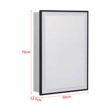 Load image into Gallery viewer, LED Illuminated Bathroom Touch Sensor Mirror Cabinet Black Frame
