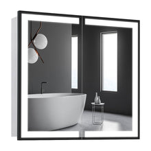 Load image into Gallery viewer, LED Light Up 2-Door Bathroom Mirror Cabinet
