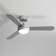 Load image into Gallery viewer, 42&#39;&#39; Silver Ceiling Fan with LED Light Kit, 3 Blades and Remote Control
