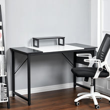 Load image into Gallery viewer, Computer Desk Writing Study Desk with Monitor Stand Fabric Storage Bag
