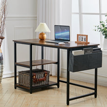 Load image into Gallery viewer, PC Table Computer Laptop Desk Study Workstation with Storage Shelf Bag
