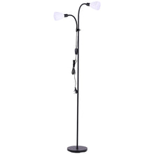 Load image into Gallery viewer, Modern Double Headed Floor Lamp Adjustable Standing Reading Lights
