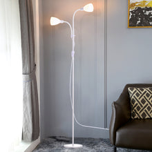 Load image into Gallery viewer, Modern Double Headed Floor Lamp Adjustable Standing Reading Lights
