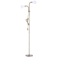 Load image into Gallery viewer, Modern Double Headed Floor Lamp Adjustable Standing Reading Lights
