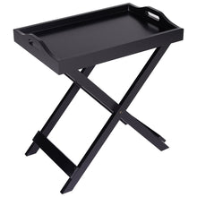 Load image into Gallery viewer, Wooden Folding Side Table Coffee/Tea Stand Removable Serving
