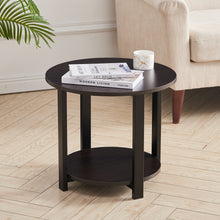 Load image into Gallery viewer, 50CM&amp; 60CM double deck round coffee table
