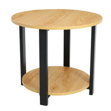 Load image into Gallery viewer, 50CM&amp; 60CM double deck round coffee table
