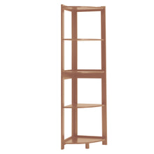 Load image into Gallery viewer, 5-Tier Corner Shelf Rack Ladder Shaped Bookcase Plant Stand
