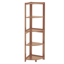 Load image into Gallery viewer, 5-Tier Corner Shelf Rack Ladder Shaped Bookcase Plant Stand
