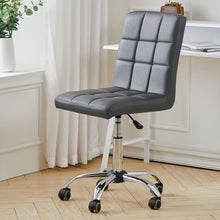 Load image into Gallery viewer, PU Swivel Office Chair Adjustable Computer Desk Armless Seat High Back Wheel-4 colors
