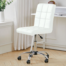 Load image into Gallery viewer, PU Swivel Office Chair Adjustable Computer Desk Armless Seat High Back Wheel-4 colors
