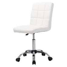 Load image into Gallery viewer, PU Swivel Office Chair Adjustable Computer Desk Armless Seat High Back Wheel-4 colors
