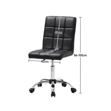 Load image into Gallery viewer, PU Swivel Office Chair Adjustable Computer Desk Armless Seat High Back Wheel-4 colors
