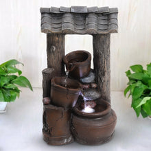 Load image into Gallery viewer, Eaves Clay Pot Electric Fountain Water Feature LED Light

