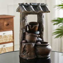 Load image into Gallery viewer, Eaves Clay Pot Electric Fountain Water Feature LED Light
