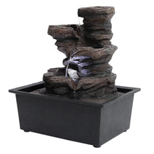 Load image into Gallery viewer, Garden Ornamental Fountain Electric with Pump LED Light, Small Rockery
