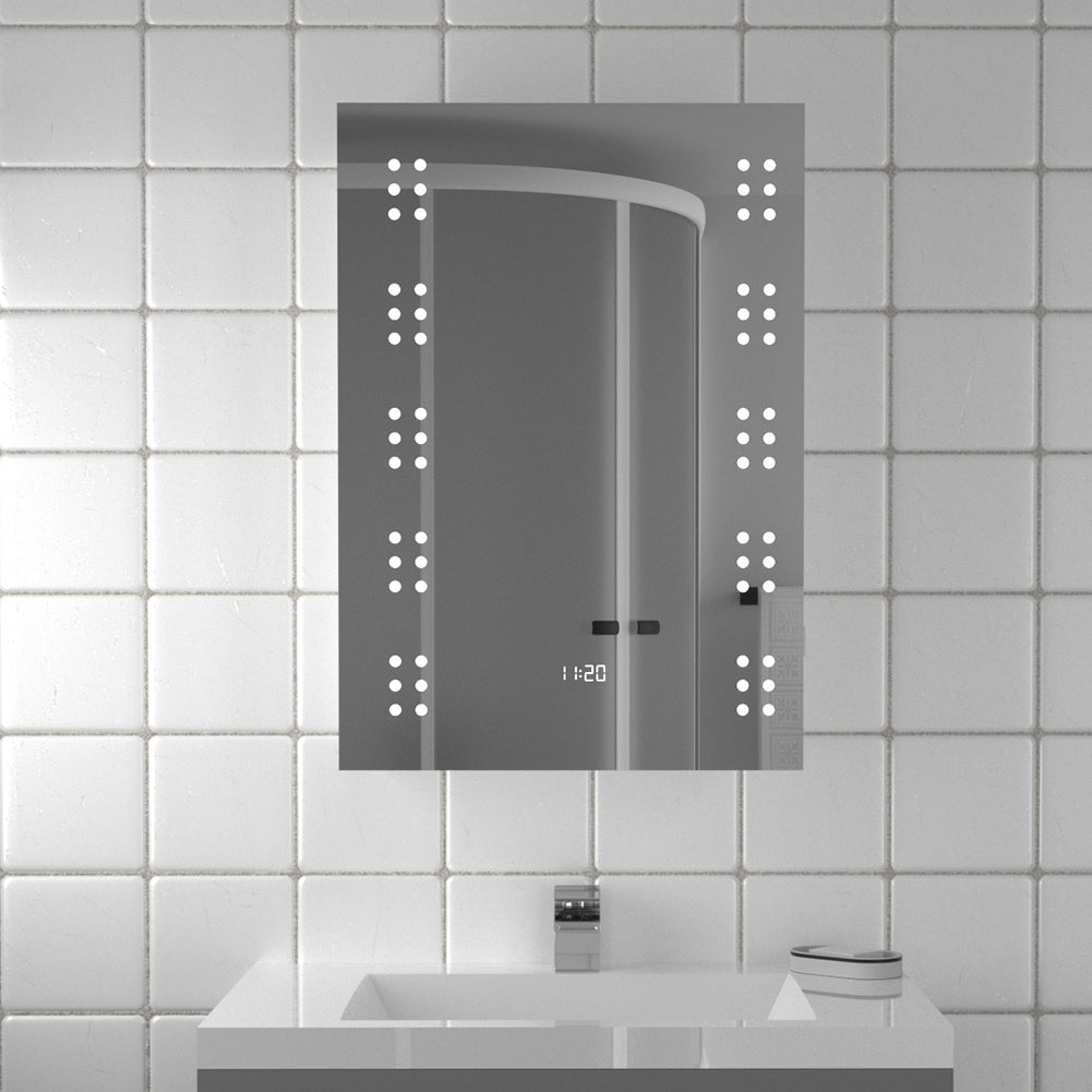 Bathroom Mirror 60'' Rectangle LED Touch On/Off Wall Cabinet