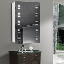 Load image into Gallery viewer, LED Illuminated Bathroom Sensor Mirror Cabinet Demist Shaver Socket
