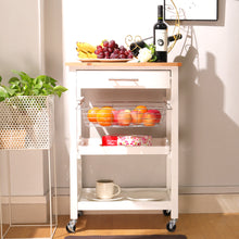 Load image into Gallery viewer, 3 Tier Cart Basket Tray Drawer Kitchen Trolley
