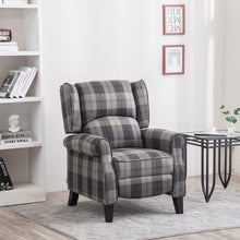 Load image into Gallery viewer, Fabric Wingback Recliner Armchair
