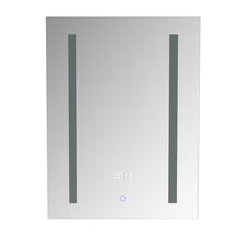 Load image into Gallery viewer, LED Illuminated Bathroom Mirror Cabinet with Touch Switch Shaver Socket Demister Temperature Display

