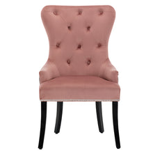 Load image into Gallery viewer, Wingback Buttoned Velvet Dining Chair
