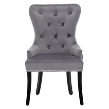 Load image into Gallery viewer, Wingback Buttoned Velvet Dining Chair
