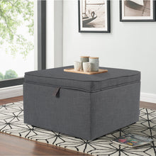 Load image into Gallery viewer, Linen Storage Ottoman Pouffe Stools Footstool Coffee Table Chair
