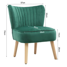 Load image into Gallery viewer, Velvet Leisure Chair Single Sofa -3 colors
