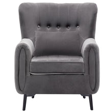 Load image into Gallery viewer, Buttoned High Back Lounge Armchair with Cushion
