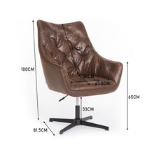 Load image into Gallery viewer, Bronzing Leather Liftable Leisure Chair Office Armchair
