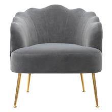 Load image into Gallery viewer, Frosted Velvet Shell Accent Chair
