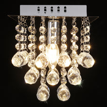 Load image into Gallery viewer, Square Crystal Semi Flush Light
