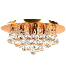 Load image into Gallery viewer, Circular Crystal Semi Flush Light
