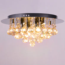 Load image into Gallery viewer, Chrome Crystal Semi Flush Lighting
