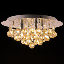 Load image into Gallery viewer, Chrome Crystal Semi Flush Lighting
