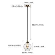 Load image into Gallery viewer, Industrial Pendant Light Glass Lamp Ceiling Lampshade, Ball Shape
