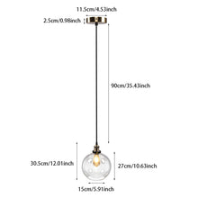 Load image into Gallery viewer, Industrial Pendant Light Glass Lamp Ceiling Lampshade, Ball Shape
