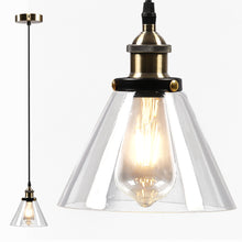 Load image into Gallery viewer, Industrial Pendant Light Glass Lamp Ceiling Lampshade, Cone Shape
