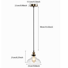 Load image into Gallery viewer, Industrial Pendant Light Glass Lamp Ceiling Lampshade, Trumpet Shape
