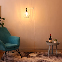 Load image into Gallery viewer, Floor Lamp with Geometric Lampshade and Solid Marble Base-6 colors！
