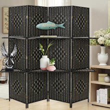 Load image into Gallery viewer, Panel Folding Room Divider Privacy Separator Screen with Shelf
