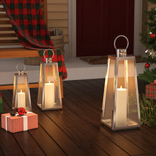 Load image into Gallery viewer, Candle Holder Floor Stainless Steel Lantern
