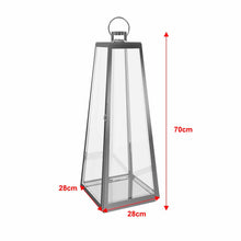 Load image into Gallery viewer, Candle Holder Floor Stainless Steel Lantern
