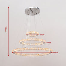 Load image into Gallery viewer, Dimming LED Chandelier Lamp Wire Pendant Crystal Ceiling Lights
