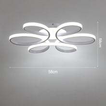 Load image into Gallery viewer, Modern Acrylic Petal LED Semi Ceiling Light

