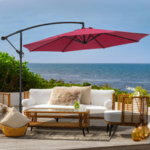 Load image into Gallery viewer, 3M Large Garden Hanging Parasol Cantilever Sun Shade Patio Banana Umbrella No Base
