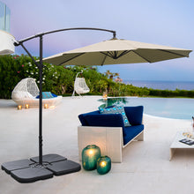 Load image into Gallery viewer, 3M Banana Parasol Patio Umbrella Sun Shade Shelter with Petal Base
